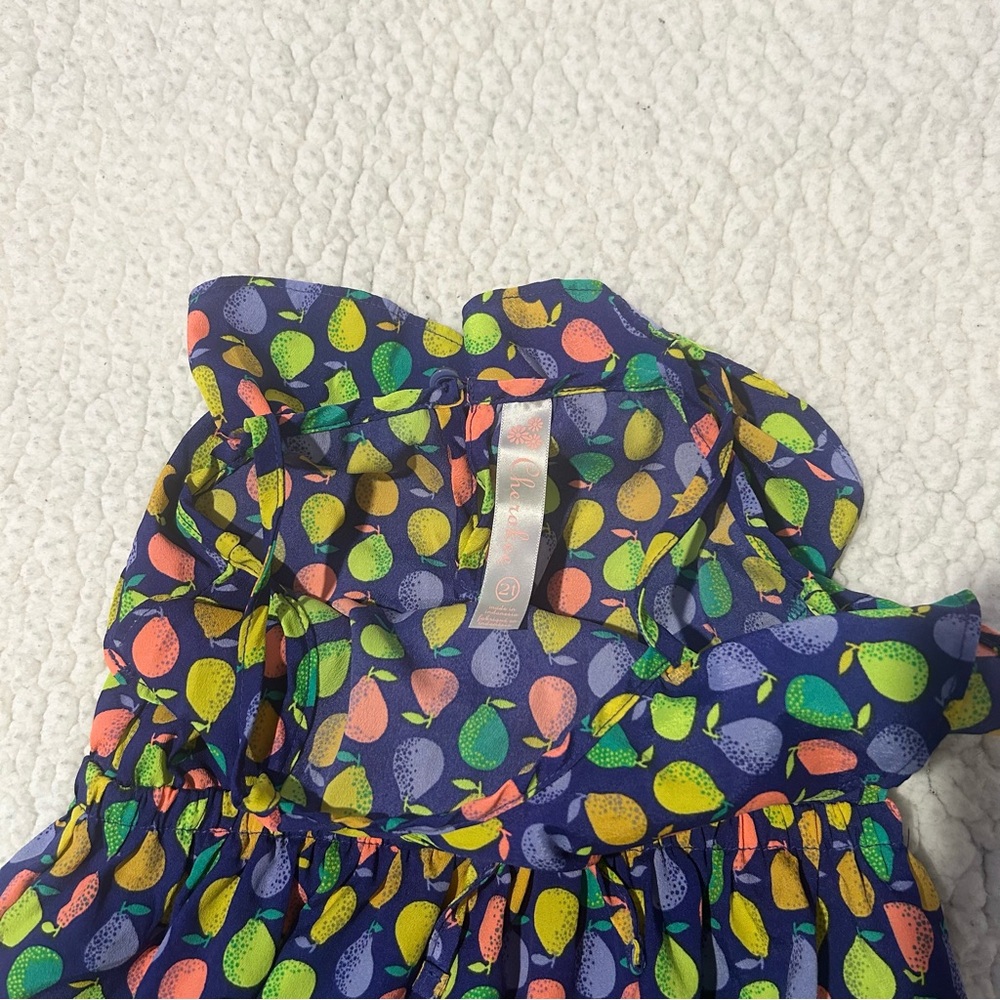 Colorful Pear Print Dress - Picture 5 of 10
